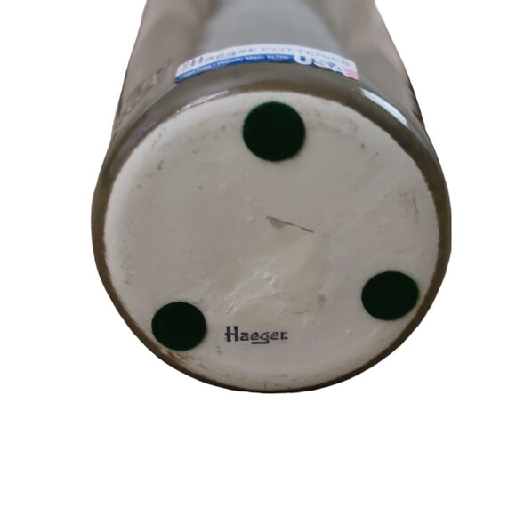 RARE 14.5" The Haeger Potteries Green Vase Stand Decoration Haeger Pottery - Picture 2 of 4